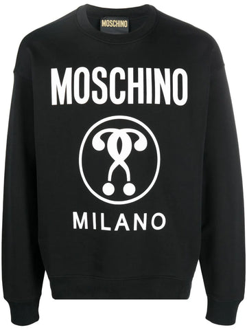 ? Logo print premium cotton black sweatshirt