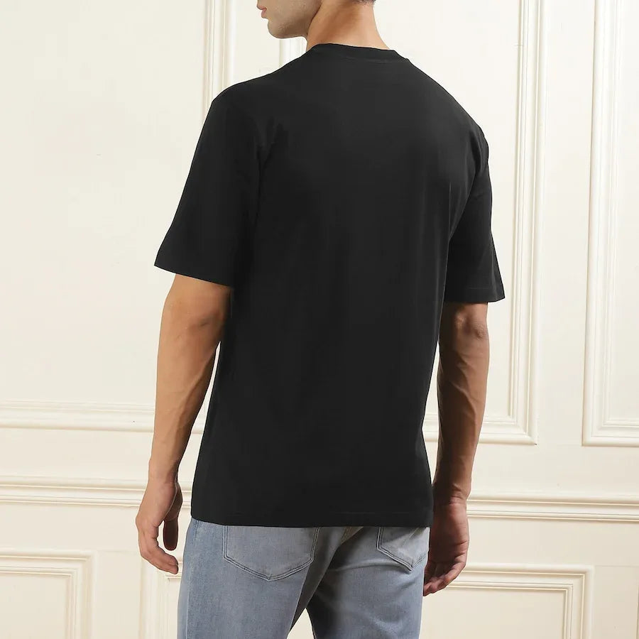 Men Black Archive Graphic Prints T-Shirt