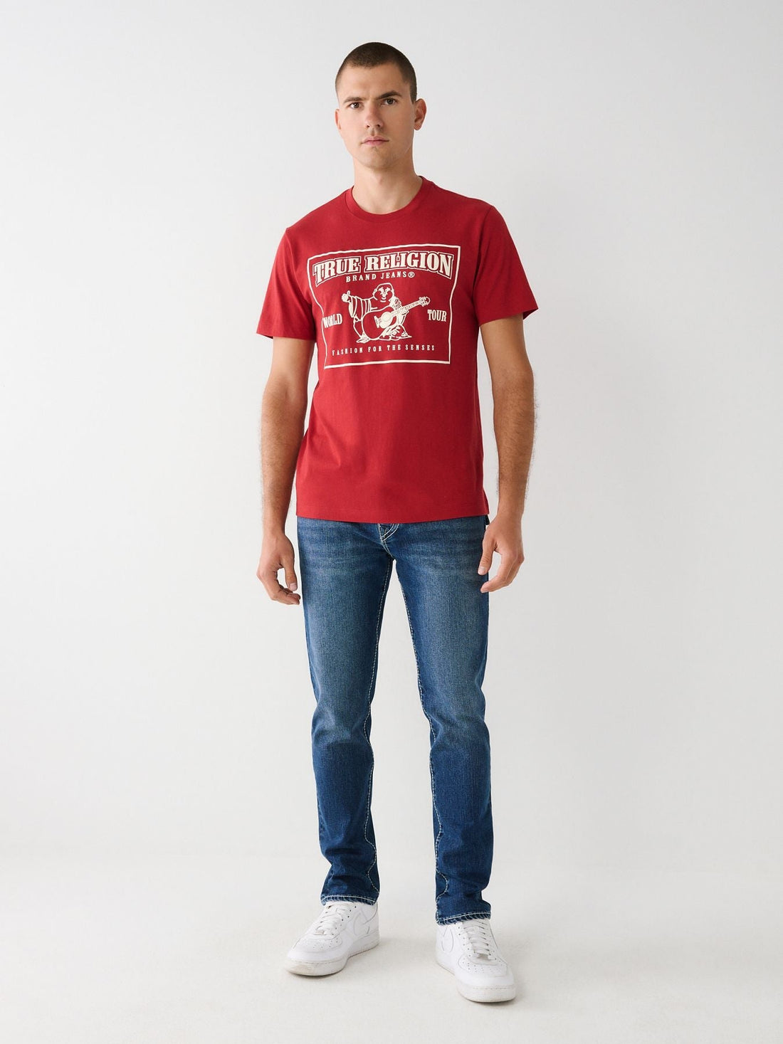 BUDDHA ICONIC LOGO RED TEE