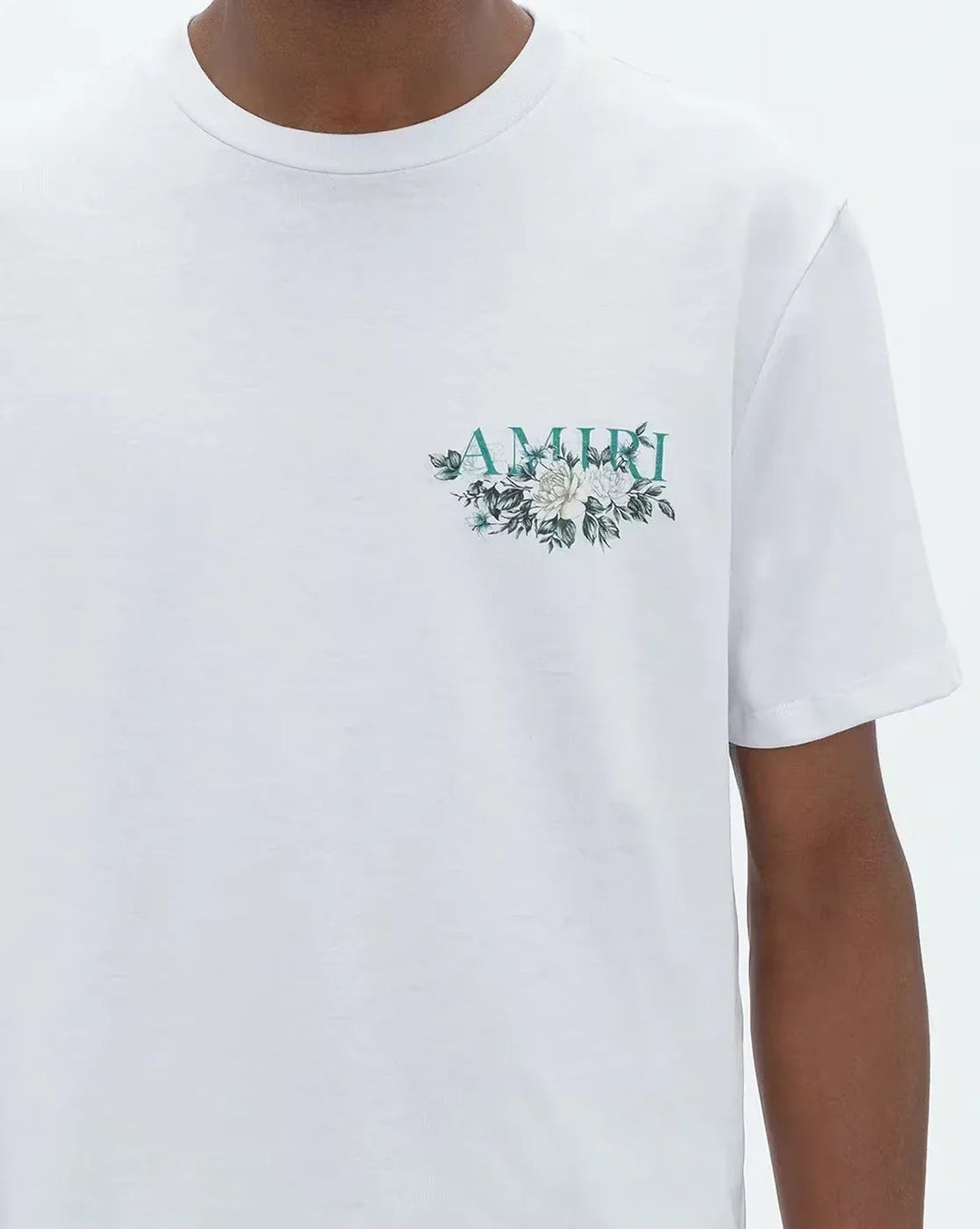 Floral Cotton Regular Fit Tshirt With Logo