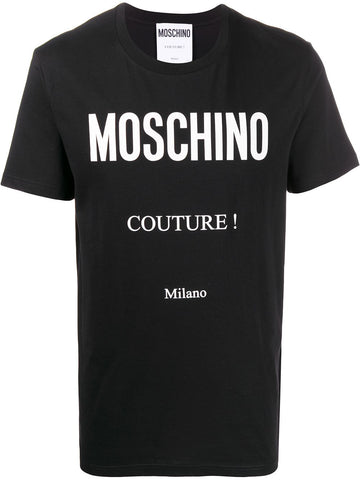 Classic logo printed black T-shirt