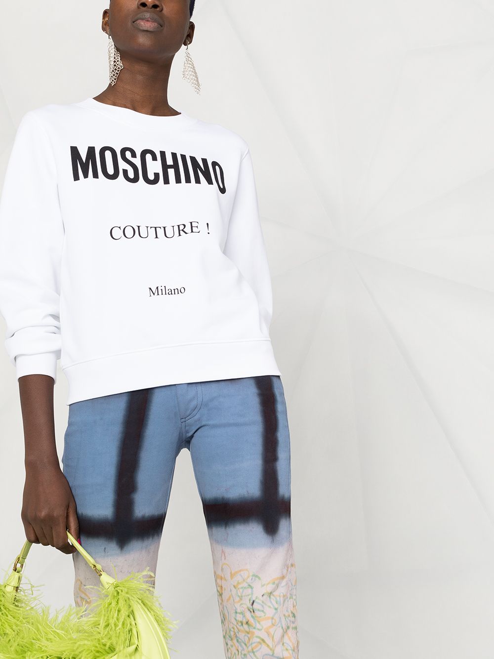 White Couture logo sweatshirt