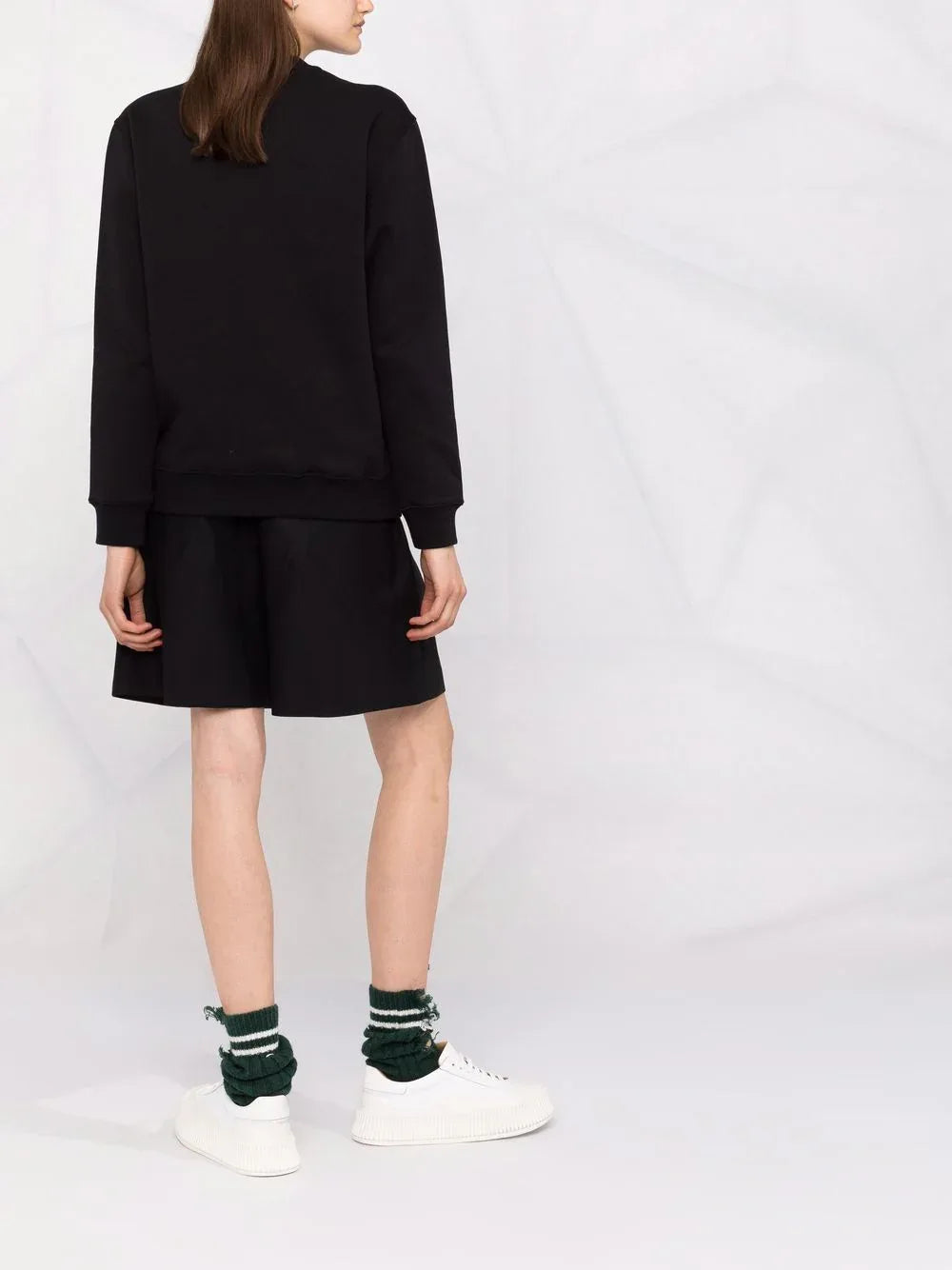 MSGM logo-print cotton sweatshirt