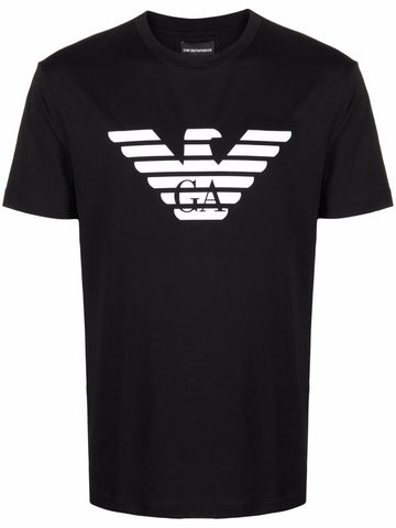 EA Logo-print Black T-shirt