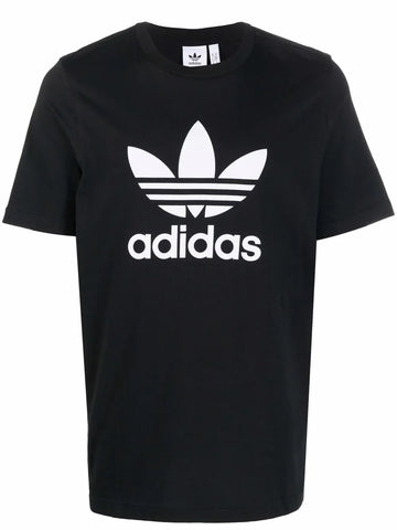 Trefoil logo-print cotton Black Unisex t-shirt
