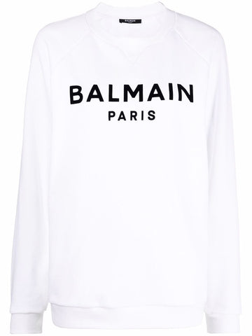 Brand's logo-print white sweatshirt