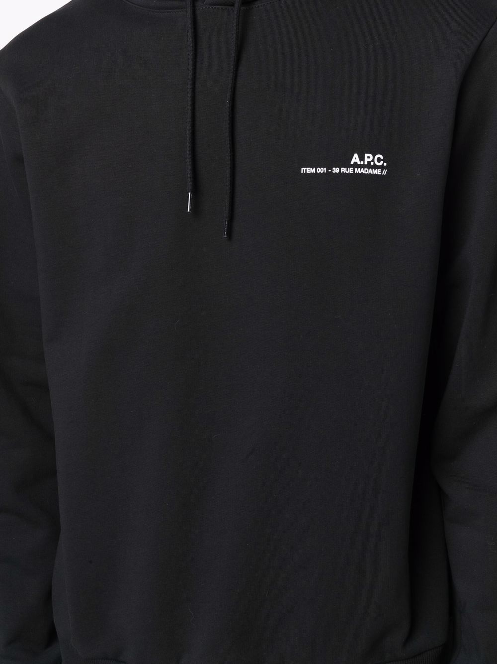 A.P.C. logo print hoodie