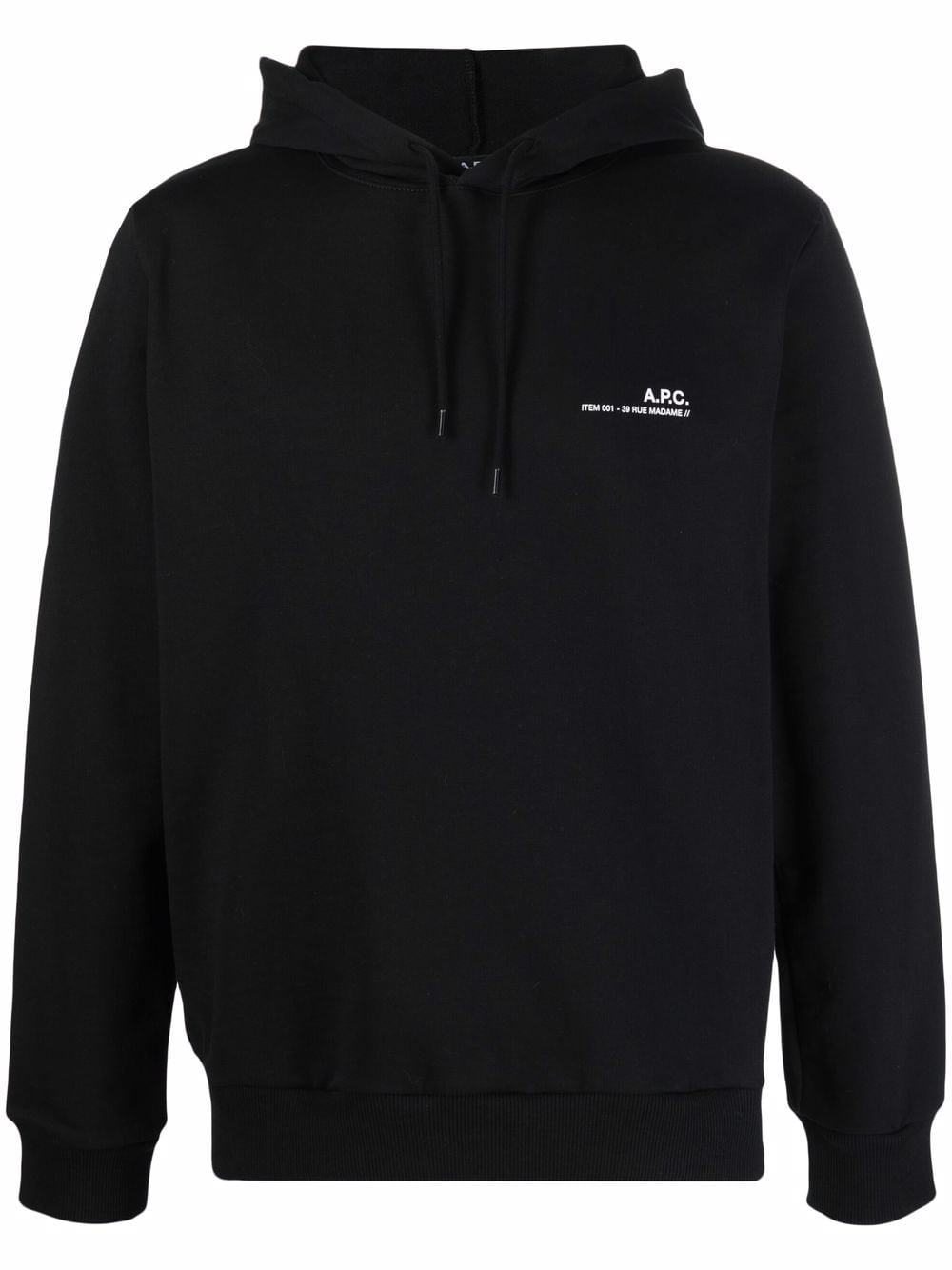 A.P.C. logo print hoodie