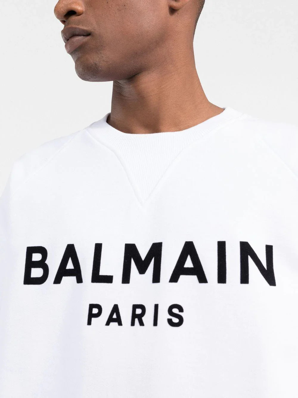 Brand's logo-print white sweatshirt