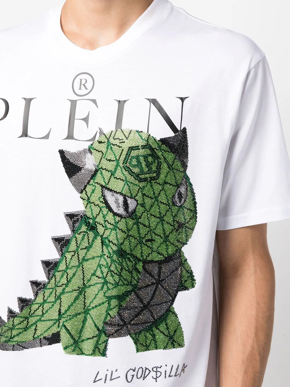 SS Monsters Print White T-shirt