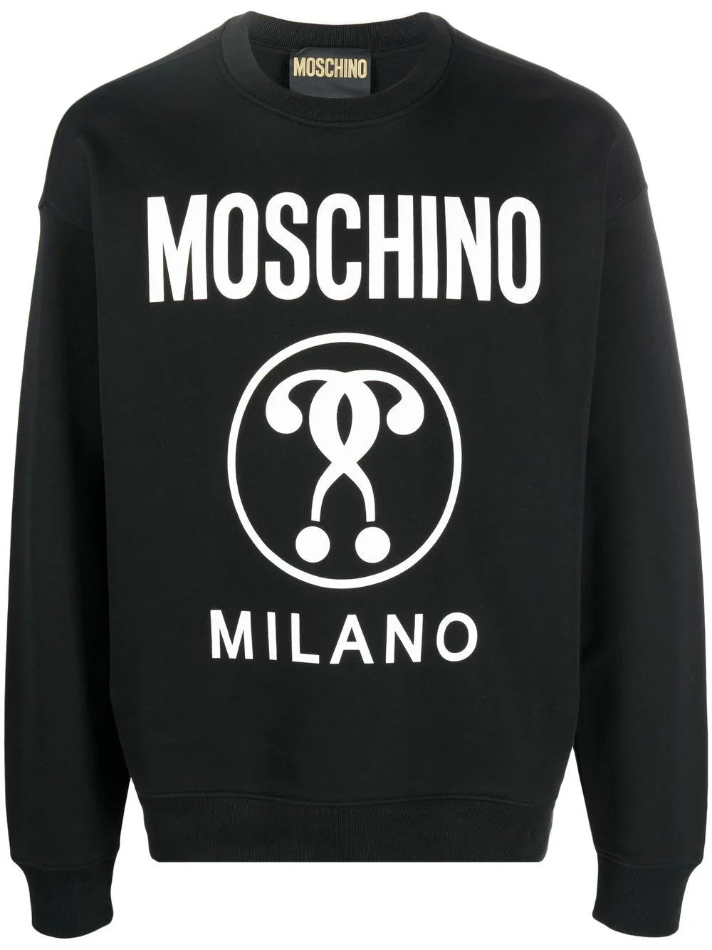 ? Logo print premium cotton black sweatshirt