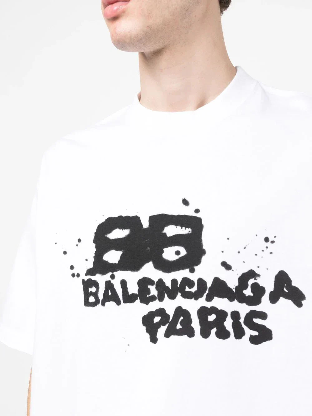 Balenciaga logo-print short-sleeve oversized T-shirt