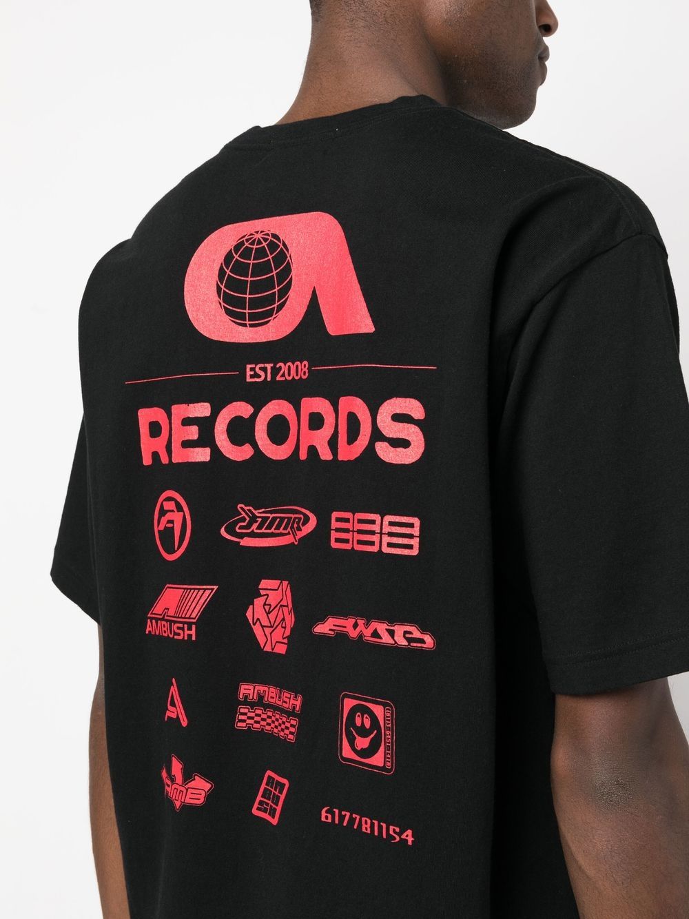 AMBUSH Records-print cotton T-shirt