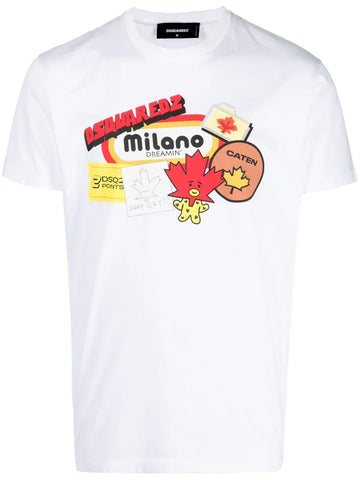 Milano Dreamin' Sticker Cluster Tee