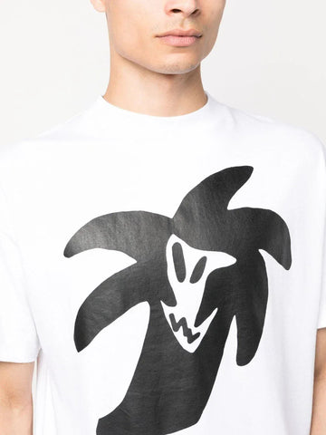 Shadow Palm Motif Graphic Tee