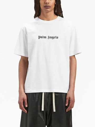 Gothic Script Chest Logo Oversized T-Shirt