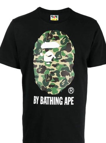 AAPE Graphic-print black cotton T-shirt