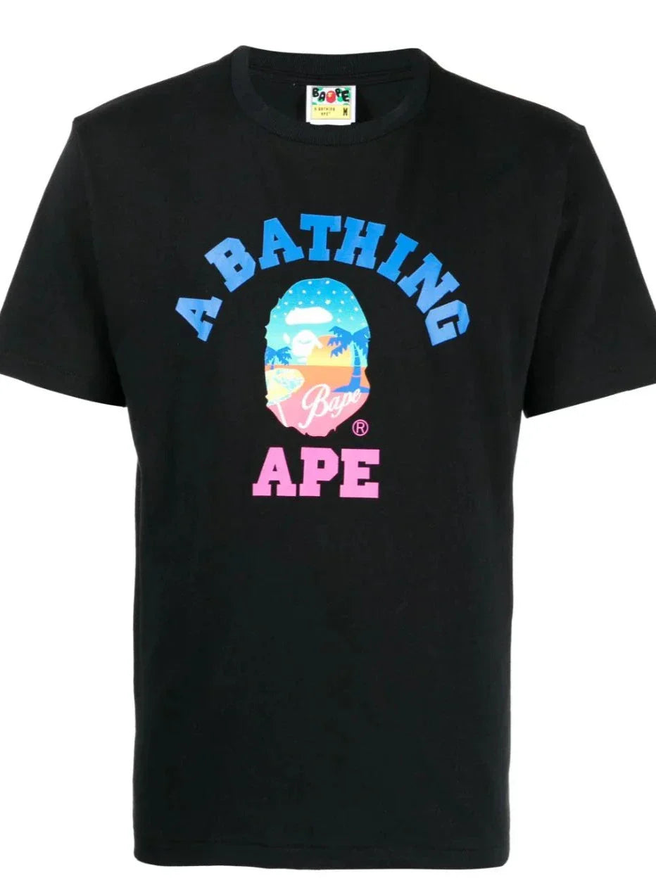 AAPE Graphic-print cotton T-shirt