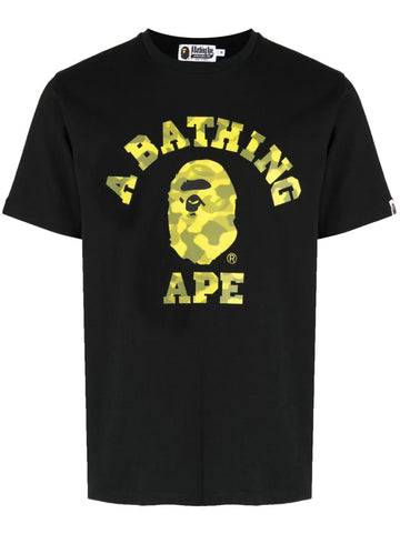 Radiation College camouflage-print black T-shirt