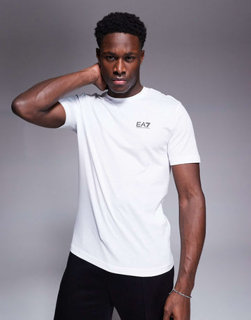 EA7 crew neck logo t-shirt white