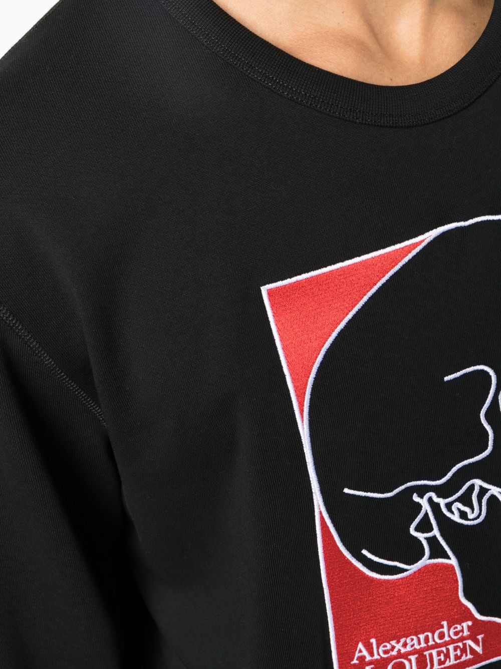 Alexander McQueen skull-print cotton sweatshirt