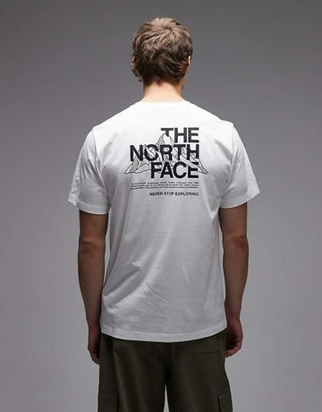TNF Mountain Sketch backprint t-shirt in white