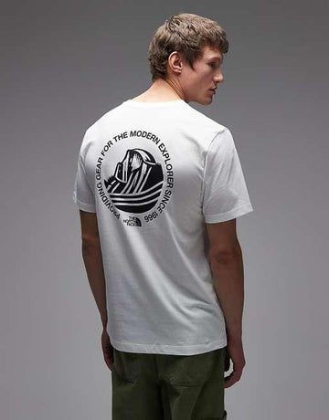 Face Monte backprint t-shirt in white