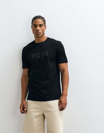 Tonal Blackout Logo Cotton Tee