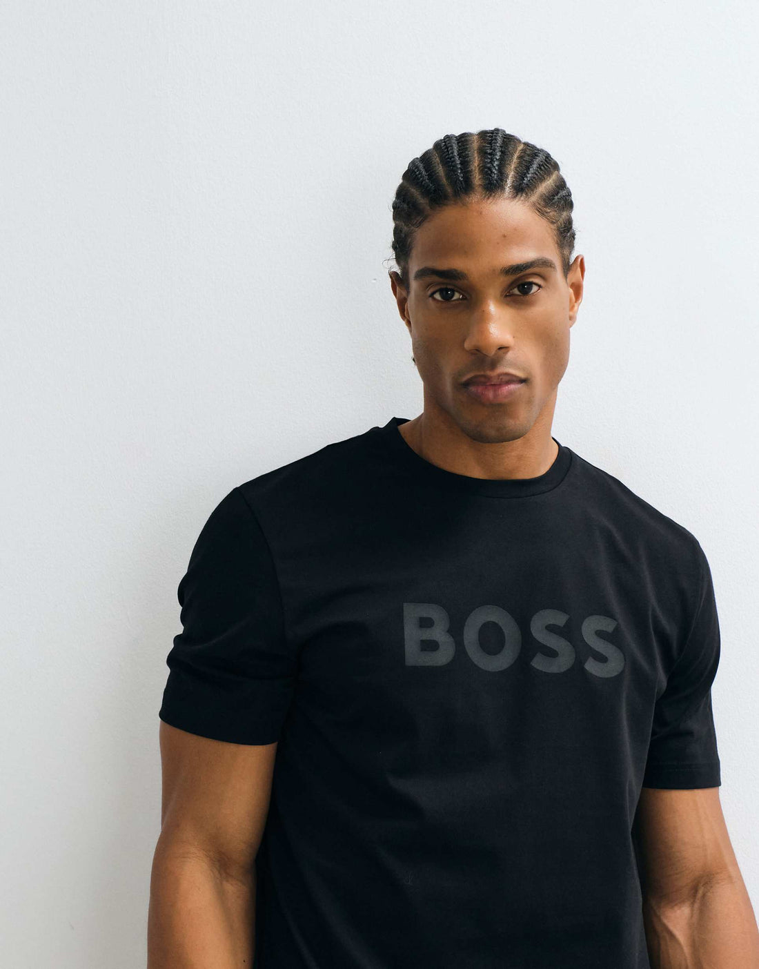 Tonal Blackout Logo Cotton Tee