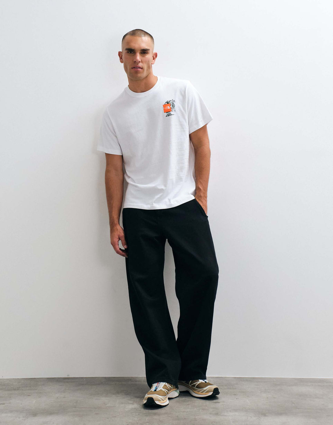 Hiker Character Back-Graphic Tee