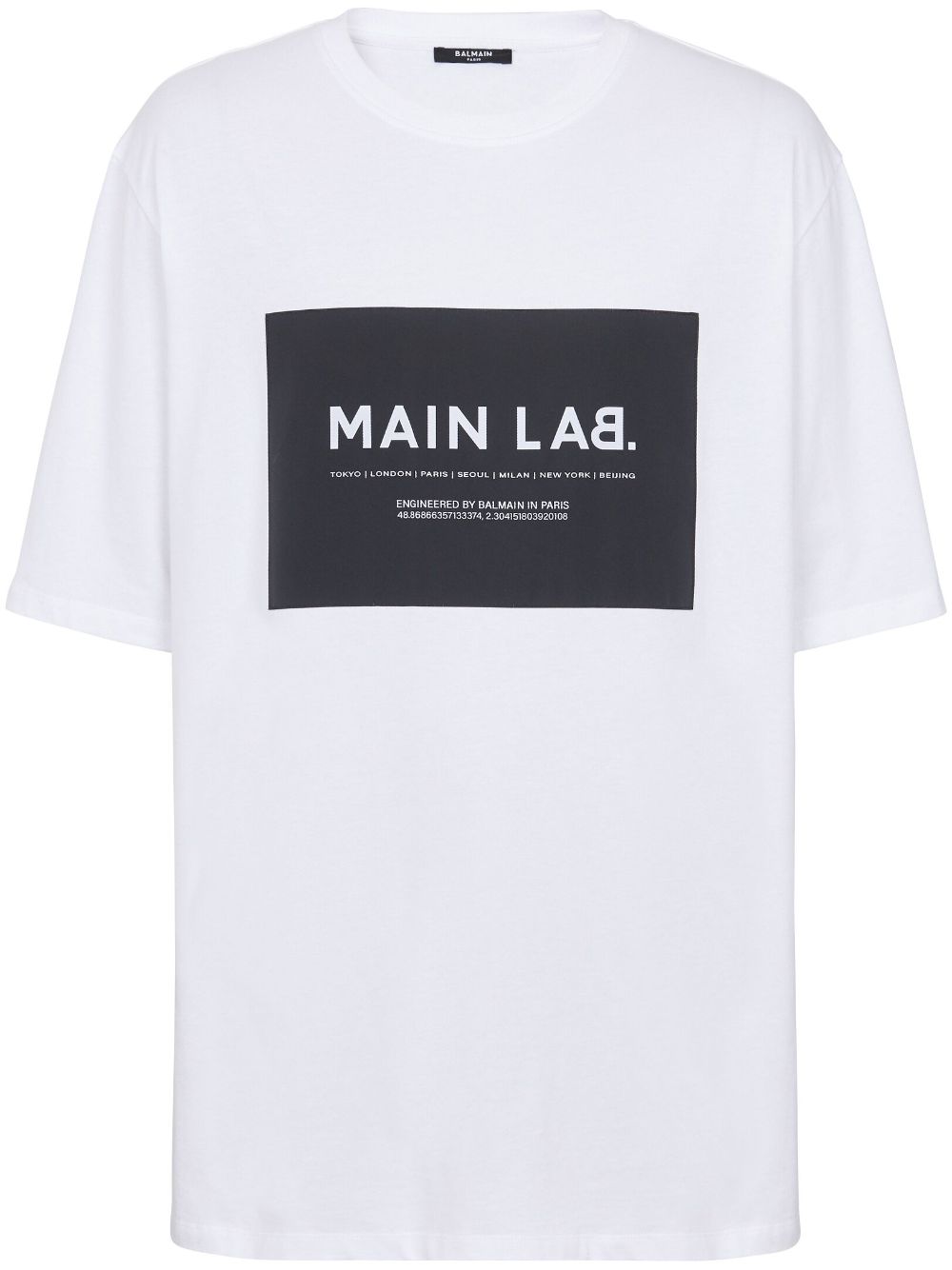 Slogan-print cotton Oversized T-shirt White