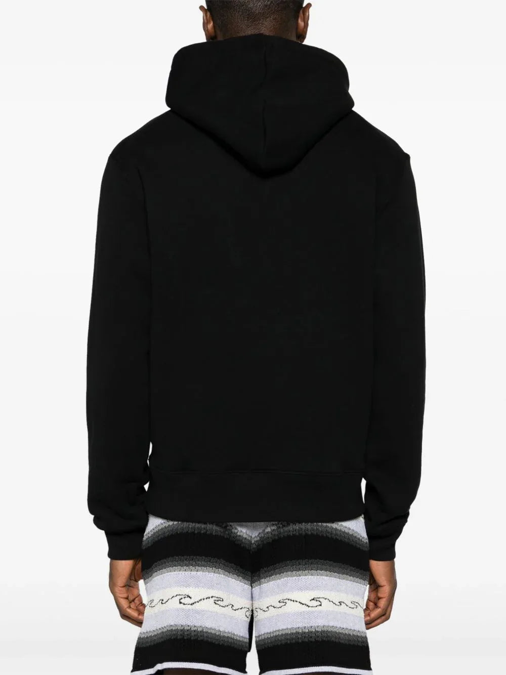 Logo-lettering cotton hoodie