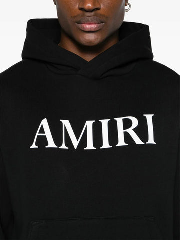 Logo-lettering cotton hoodie