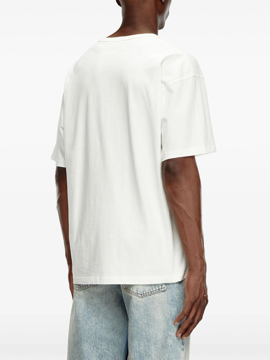 T-Boxt-Q16 graphic-print White Oversized T-shirt