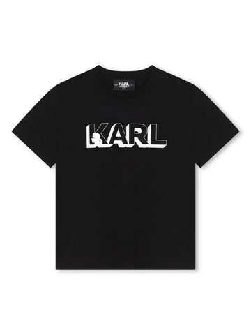 Unisex logo-print black T-shirt