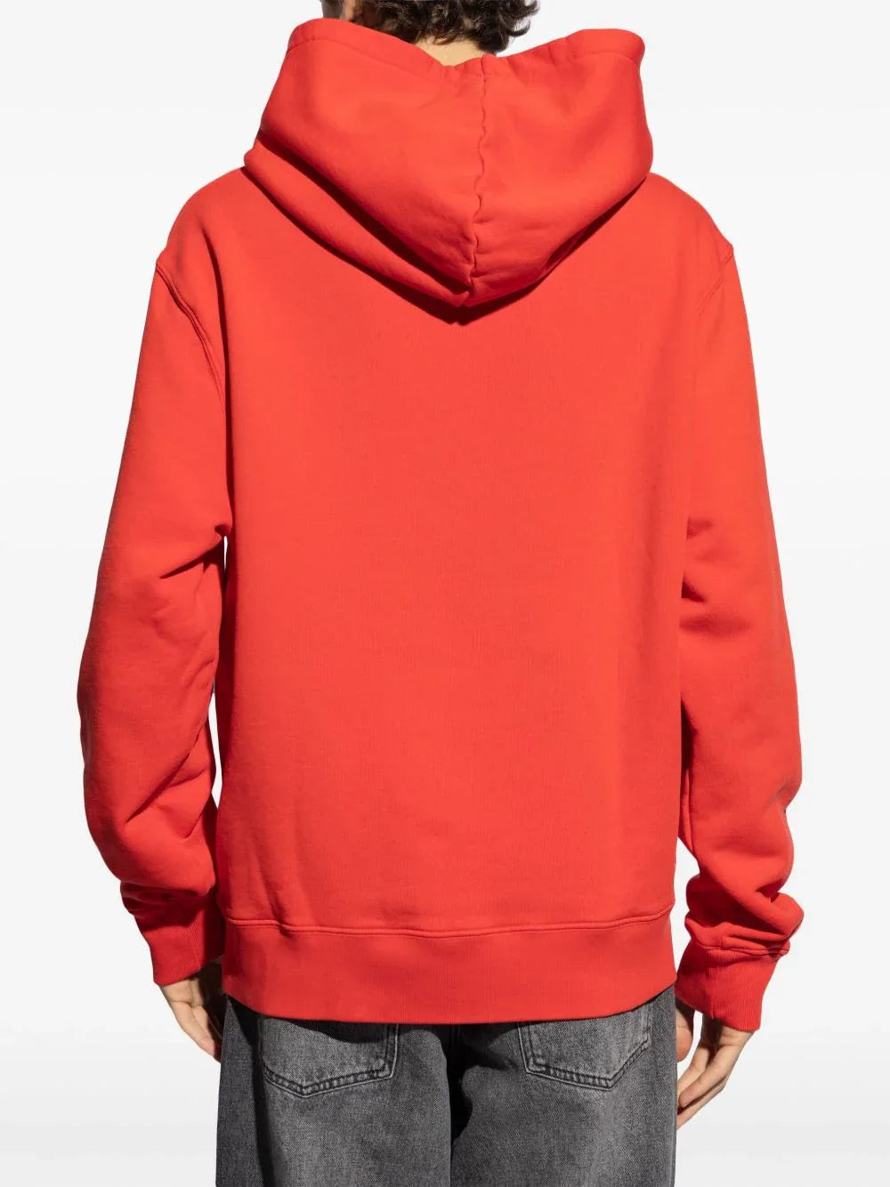 Brand logo-print cotton hoodie