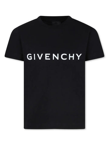 Simple logo-print Pure-cotton T-shirt