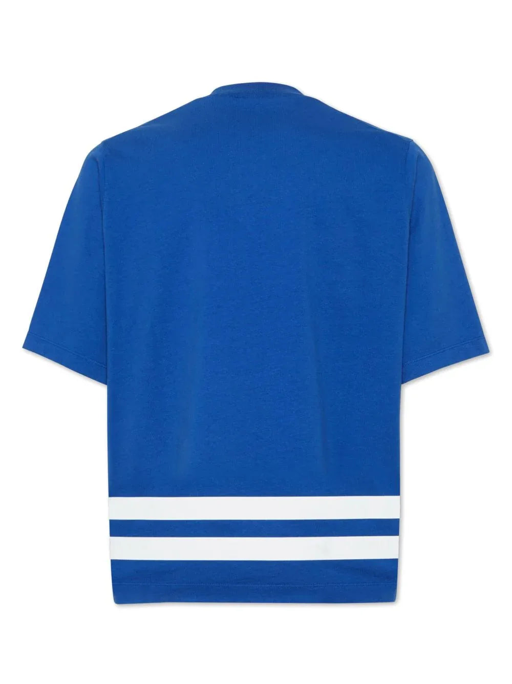Brand logo-print Blue T-shirt