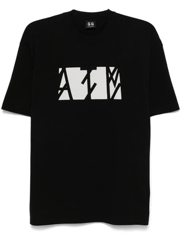 AIM DARKENED logo-print Oversized unisex T-shirt
