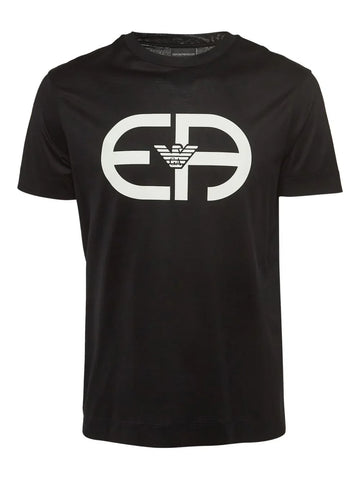 Classy Eagle logo HD-print pure cotton T-shirt
