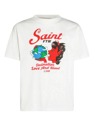 New Season  SAINT MXXXXXX devil graphic print unisex t-shirt
