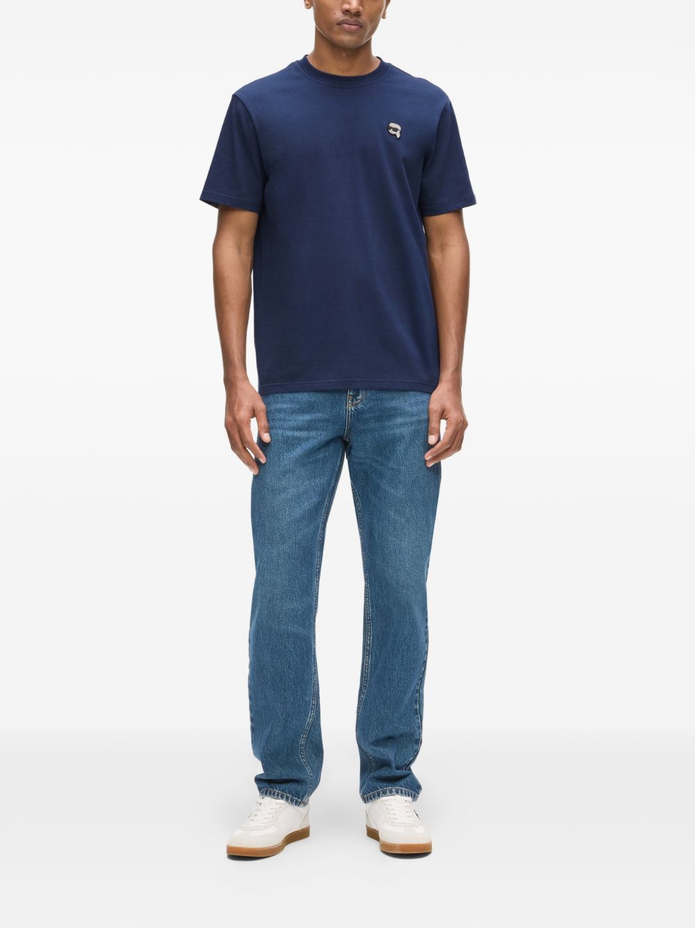 Miniature Silhouette Appliqué Navy Tee