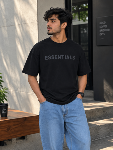 Midnight Minimal Oversized T-Shirt