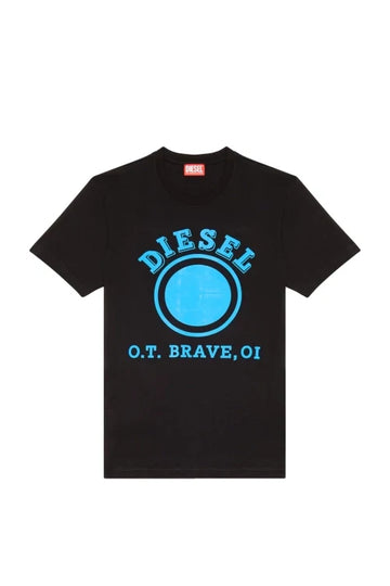 VIBRANT LOOK T-DIEGOR-K64 MAGLIETTA BLACK T_SHIRT