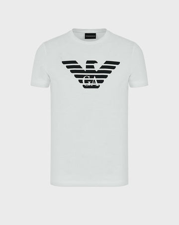 Maxi Eagle Pima Cotton Regular Fit White T-Shirt