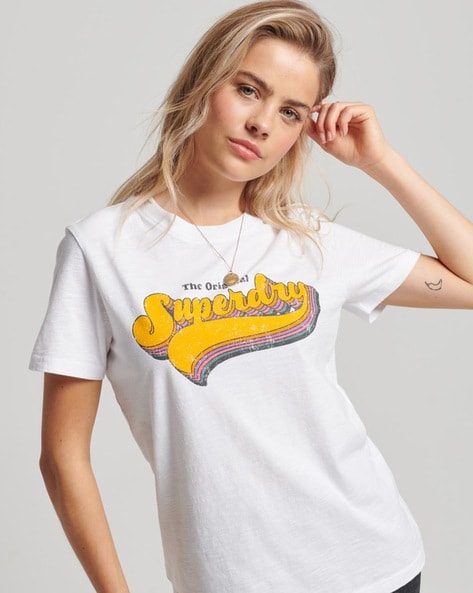 Vintage Rainbow White T-Shirt