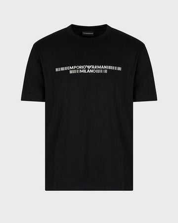 EMPORIO Regular Fit Blended Black T-Shirt