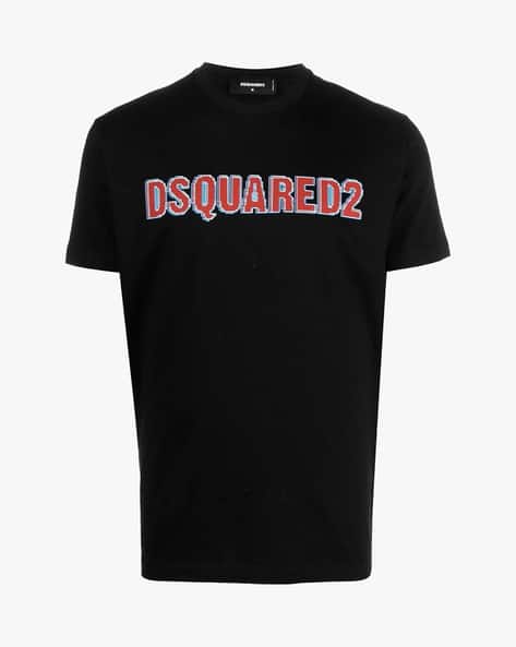 Logo Print Regular Fit Black T-Shirt