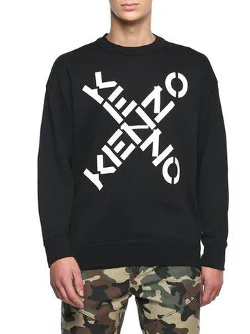 Men Black Prints Casual Sweatshirt