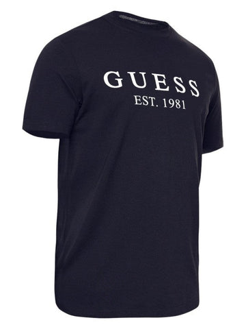 Brand Logo Printed Navy Applique Unisex T-shirt